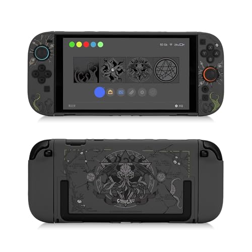 GeekShare Slim Protective Case Compatible with Switch 2 (2025), Anti-Scratche and Shock-Absorption Dockable Hard Shell for Switch 2 Game Console - CTHULHU - color: CTHULHU