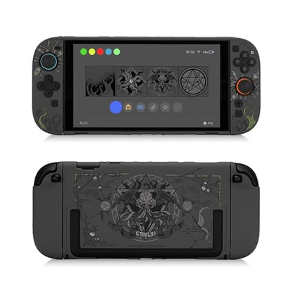 GeekShare Slim Protective Case Compatible with Switch 2 (2025), Anti-Scratche and Shock-Absorption Dockable Hard Shell for Switch 2 Game Console - CTHULHU - color: CTHULHU