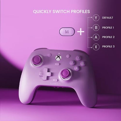 GameSir G7 SE Wired Controller for Xbox Series X|S, Xbox One & Windows 10/11, Plug and Play Gaming Gamepad with Hall Effect Joysticks/Hall Trigger, 3.5mm Audio Jack (Purple) - color: Purple
