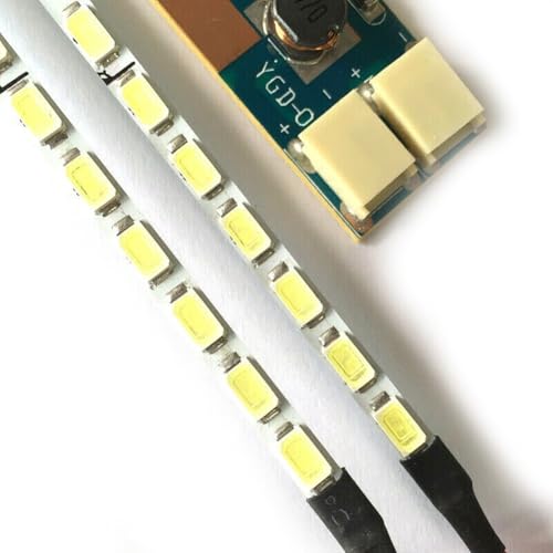 533mm LED Backlight Strip Kit, High Brightness 700 Nits, Upgrade for 15 23 Inch LCD Monitor, 5630 Lamp Beads, Energy Saving Fiberglass Board, for Easy Install with Driver and Cable