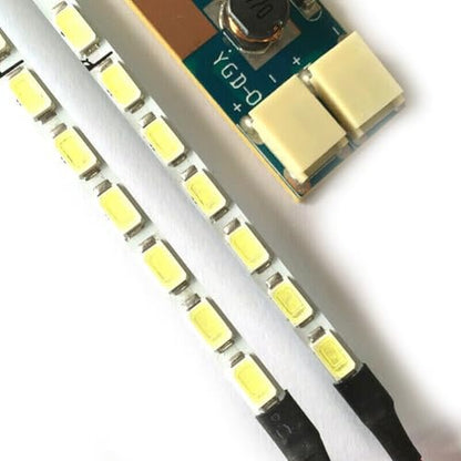 533mm LED Backlight Strip Kit, High Brightness 700 Nits, Upgrade for 15 23 Inch LCD Monitor, 5630 Lamp Beads, Energy Saving Fiberglass Board, for Easy Install with Driver and Cable
