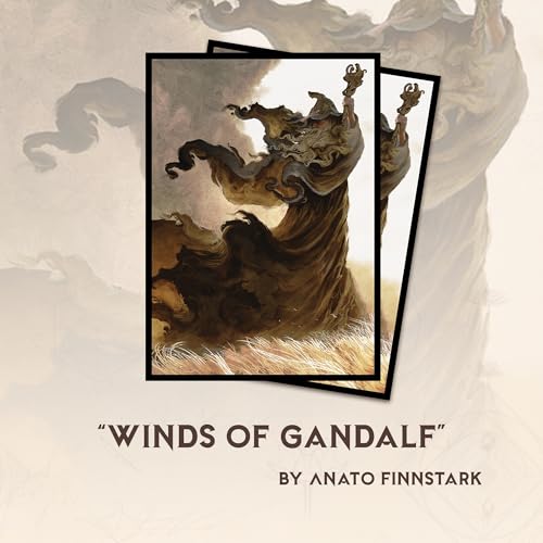 Winds of the Grey Wizard - MTG Card Sleeves, 104ct, Standard Size, Smooth | Perfect for Double Sleeving, Smudge Resistant Matte Back, Standard 66x92mm - Compatible with Magic The Gathering & TCG Cards - color: Winds of the Grey Wizard, size: Smooth