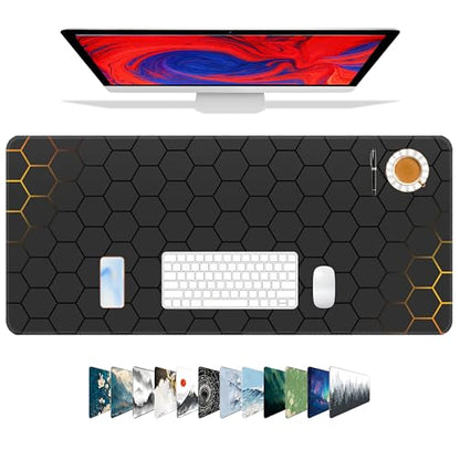 Galdas Mouse Pad for Gaming,XXL XL Large Mouse Mat Long Extended Mousepad Desk Mat Non-Slip Rubber Mice Pads Stitched Edges Thin (31.5 x 11.8 x 0.12 Inches) Grid - color: Grid