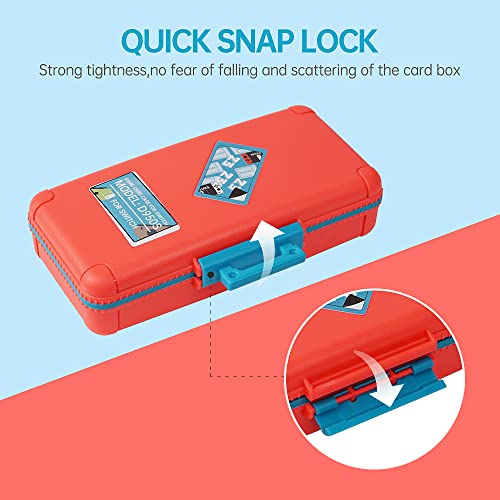 LYNCA Large Capacity Switch Game Card Case Compatible with Nintendo Swith Games, Protective Switch Game Cartridges Holder Carrying Storage Box, Portable Game Memory Card Holder