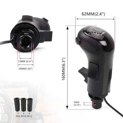 RASTP USB American Truck Simulator Shifter, Gearshift Knob for ATS & ETS2 Games Compatible with Logitech G27 G29 G920 Thrustmaster TH8A Fanatec SQ, PC Sim Racing Shifter (Style 1) - size: USB Gearshift Knob Style 1