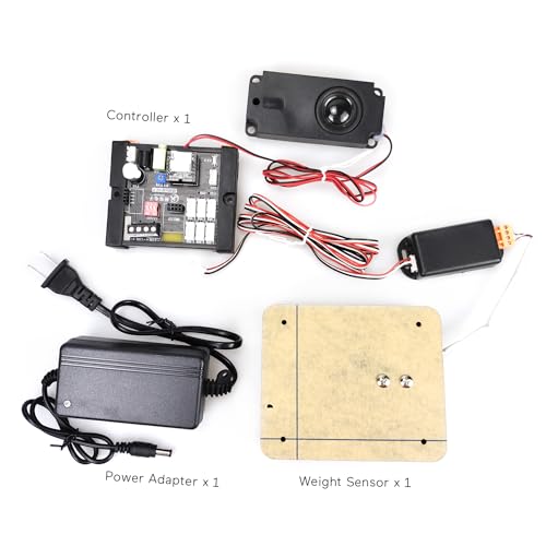 Escape Room Props Puzzles Scale Sensor Put The Right Weight on Scale Sensor to Open 12V Electromagnetic Locks for Room Escape and Exit Game Owners (No Audio) - style: No Audio