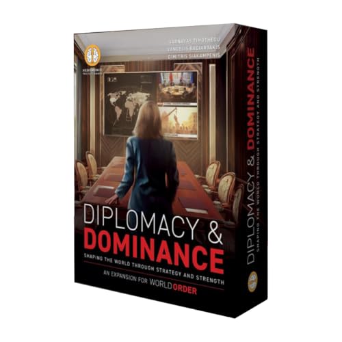World Order: Diplomacy & Dominance - Board Game Expansion, New Challenges, Strategic Paths & Modes, Double-Layered Automa Board, Ages 14+, 1-4 Players - style: Diplomacy & Dominance