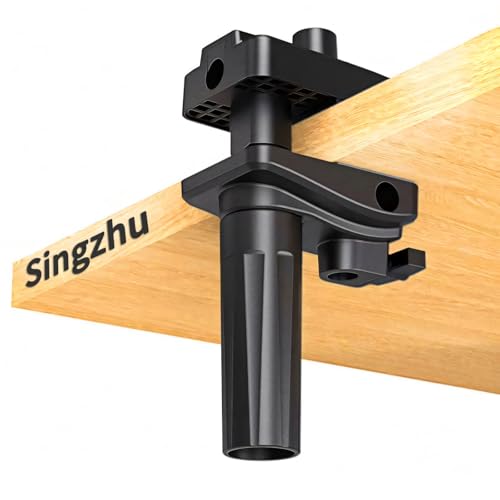 Desk Clamp Mount For Microphone Suspension Boom Scissor Arm Stand Holder, 5 Ways Boom Arm Insert Holes(12mm), Stable Installation on Tables/Beds up to 3.2 inches Thickness (Black) - color: Black