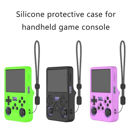 Protector Covers Scratchproof Silicone Shell for R36S Game Console Skin Sleeve Gamepad Housing Game Accessory - color: Black
