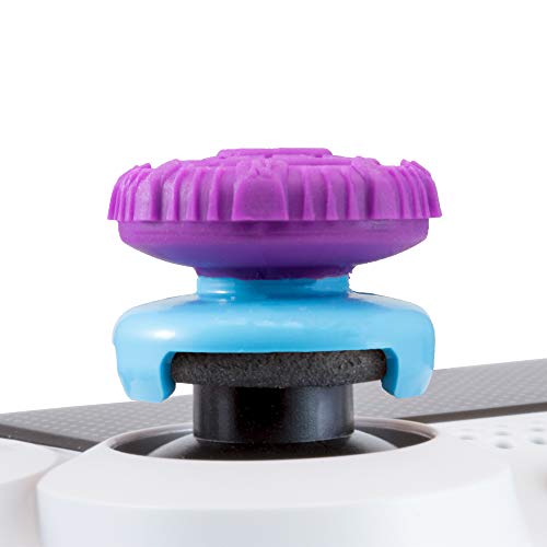 KontrolFreek FPS Freek Battle Royale Performance Thumnbsticks for PlayStation 4 (PS4) and PlayStation 5 (PS5) | 2 High-Rise Convex | Purple - color: Purple