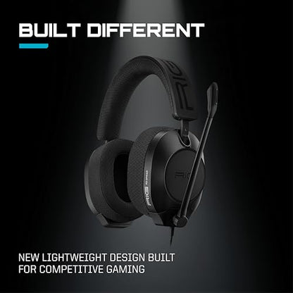 RIG R5 Spear PRO HX Wired Gaming Headset Officially Licensed for Xbox | Series X|S, Xbox One, PC - 40mm Graphene Drivers, Dolby Atmos, Flip-to-Mute Mic, Memory Foam Cushions - Universal 3.5mm - color: Black