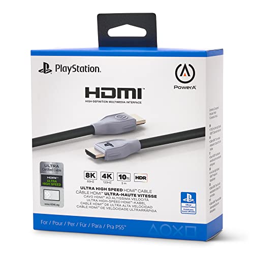 PowerA Ultra High Speed HDMI Cable for PlayStation 5, Cable, HDMI 2.1, PS5, Officially Licensed - style: HDMI