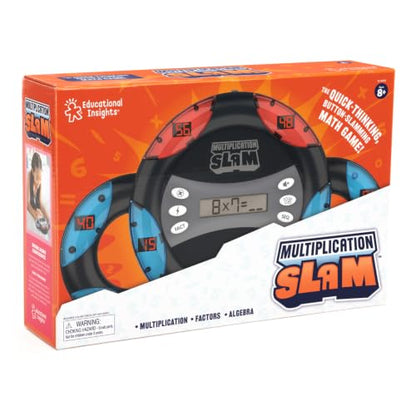 Educational Insights Multiplication Slam - 3rd Grade Math Games for Kids 8-12, Multiplication Learning Games for Kids, Handheld Electronic Math Game, Self-Teaching Elementary STEM Tools