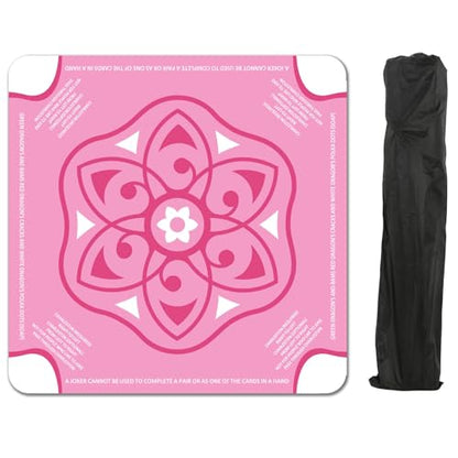 Waterproof Surface Mahjong Mat - Non-Slip Noise Reduction Gaming Mat 32.4x32.4 Inch for Mahjong/Poker/Board Games/Card Games/Dominoes