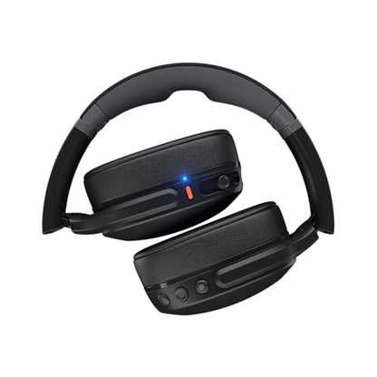 Skullcandy Crusher Evo Wireless Bluetooth Headphones with Multi-Sensory Bass, Noise Isolating Over-Ear Fit, Up to 40 Hours Battery, Microphone for iPhone Android - True Black - color: True Black
