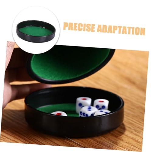 Toddmomy 5pcs Ktv Game Cup Lid Durable Dice Shaker Base Plate Noise-reducing Dice Cup Tray for Parties Games Easy Install Precision Fit