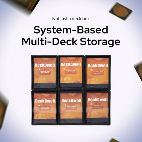 Commander Deck Boxes, 6-Pack, Magnetic Closure, Durable （Black） | Holds 100 double-sleeved cards; stackable; secure magnets; perfect for MTG. Durable, water-resistant, travel-friendly. - color: Black, size: 600+