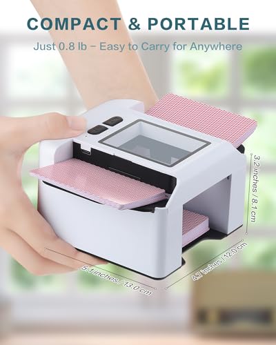 ONTILT M1 Automatic Card Shuffler Black with AUTO & Manual Mode, Low Noise, Rechargeable Built-in 2000mAH Battery, Portable Electric Shuffling Machine for 1-2 Decks Poker, UNO, Blackjack, Skip-Bo - color: Black