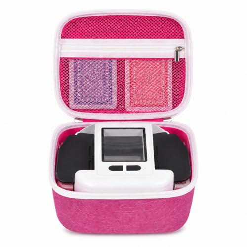 Casmliee Hard Card Shuffler Case for Square Auto Shufflers (Pink, Medium) | EVA hard shell, fits base-free square card shufflers, stores up to 6 decks and charger for home game nights and travel - color: Pink, size: Medium