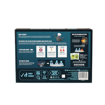 Exploding Kittens Recipes for Disaster Card Game, 2-5 Players, Ages 7+ | The ultimate Exploding Kittens collection! Play 13 wild game modes with fan-favorite cards from the original and expansions. - style: Recipes for Disaster