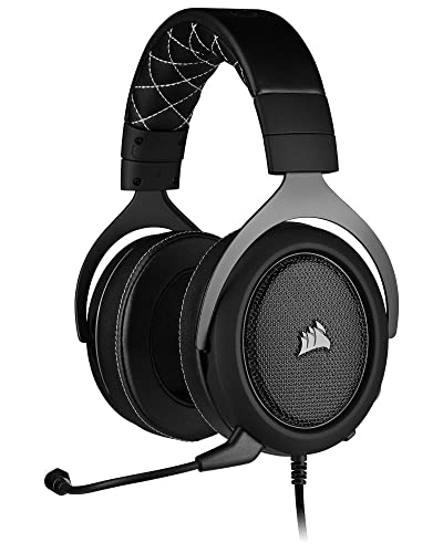 Corsair HS60 PRO - 7.1 Virtual Surround Sound Gaming Headset with USB DAC - Works with PC, Xbox Series X|S, Xbox One, PS5, PS4, and Nintendo Switch - Carbon (CA-9011213-NA)