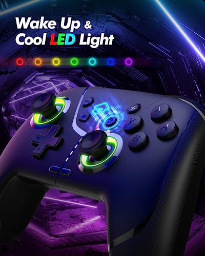 GMBACK Wireless Switch 2 Pro Controller with Home Wake Up & Loop Macros | Bluetooth Controller for Nintendo Switch 2/1/Lite/OLED/iPhone/Android/PC/Steam/TV with Vibration/6-Axis Gyro/Turbo/800mAh - color: Black