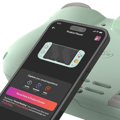 CRKD Nitro Deck Crystal Collection with Carry Case - Professional Handheld Deck with Zero Stick Drift for Nintendo Switch and Switch OLED (Retro Mint - Nostalgia Collection) - color: Retro Mint