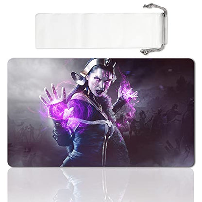 Board Game MTG Playmat Games Size 60X35 cm CCG Compatible for MTG CCG RPG Trading Card Game (Liliana) - color: Liliana