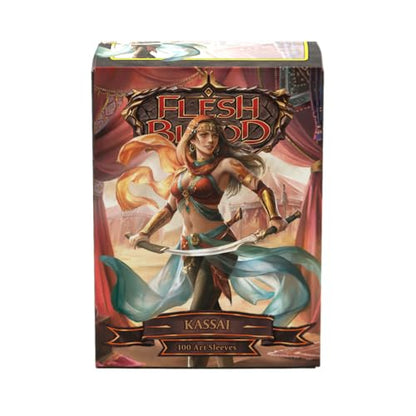 Dragon Shield | Flesh & Blood Art Sleeves | 100 CT - Smooth & Tough Premium TCG Sleeves | Compatible with Pokemon, One Piece & Magic the Gathering | Kassai - color: Kassai