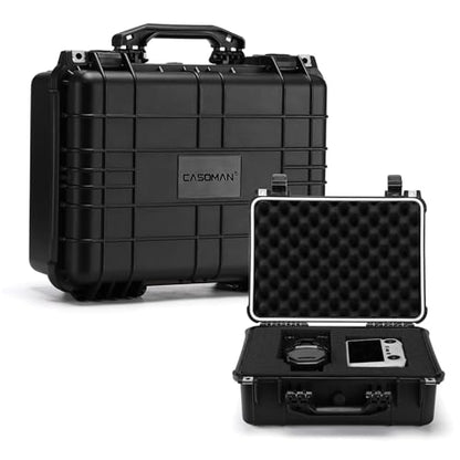 CASOMAN Water-proof Box, with Cush- Proof Sponge, IP67 Water Proof Grade, Large Waterproof Hard Case with Customizable Foam, Perfectly Protection of Camera, Drones, Lens,Equipments, 16"x13.2"x7" - size: 16" X 13.2" X 7"