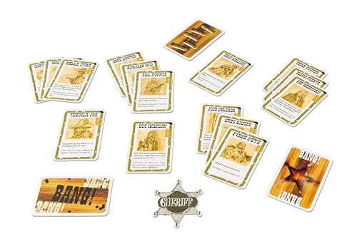 dV Giochi Bang | Wild West Hidden-Role Strategy Card Game of Bluffing Shootouts Deduction and Team Tactics | Social Party Gameplay for 3-8 Players | Ages 8+
