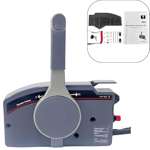 Outboard Machine Remote Control Box Assembly 703-48230-14 Suitable for Yamaha 703 Outer Side Mounted 7PIN Without Fine Adjustment Switch Push to Open