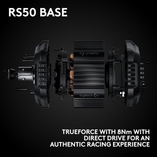 Logitech G RS50 Direct Drive Racing Wheel, Hub, & Base for Xbox/PC | 8 Nm Direct Drive, 11 inch Wheel, 13 Buttons, Adjustable Paddle Shifters, TRUEFORCE Force Feedback Integration - style: Xbox | PC