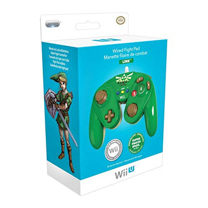 PDP Wired Fight Pad for Wii U - Link (Renewed)