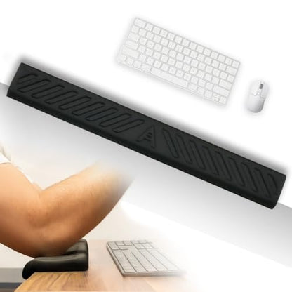 Extra Long Desk Arm Rest 28 Inch | Full Arm Memory Foam Support for Wrist Elbow & Forearm | No Slip Desk Edge Pad for Typing Work & Gaming | ArmCloud