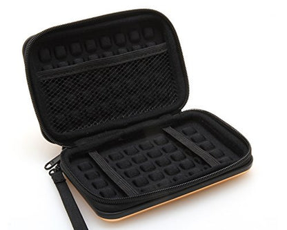 Anti-Shock Silver Aluminium Carry Travel Protective Storage Case Bag for 2.5" Inch Portable External Hard Drive HDD USB 2.0/3.0 (Golden) - color: Golden