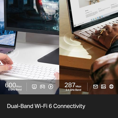 TP-Link 2-in-1 USB Bluetooth WiFi Adapter Archer TX10UB Nano | AX900 WiFi 6 BT 5.3 USB 2.0 Adapter for Desktop PC | Dual-Band WiFi Dongle | OFDMA, MU-MIMO, WPA3 | Travel Size | Supports Windows 11,10 - style: AX900 WiFi w/ Bluetooth 5.3.
