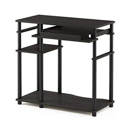 Furinno Abbott Computer Desk with Bookshelf, Espresso/Black - color: Espresso/Black, size: 19 Inch