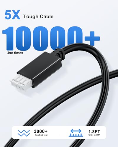 Cable Replacement for Victron Energy VE.Direct Cable, 1.8FT Length Cord Compatible with VE.Direct Port for VE GX Device and Smart Charger, SmartSolar Charge Controller, DC/DC Battery Charger. - size: 1.8FT
