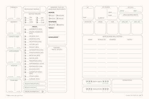 5e Compatible Campaign Journal