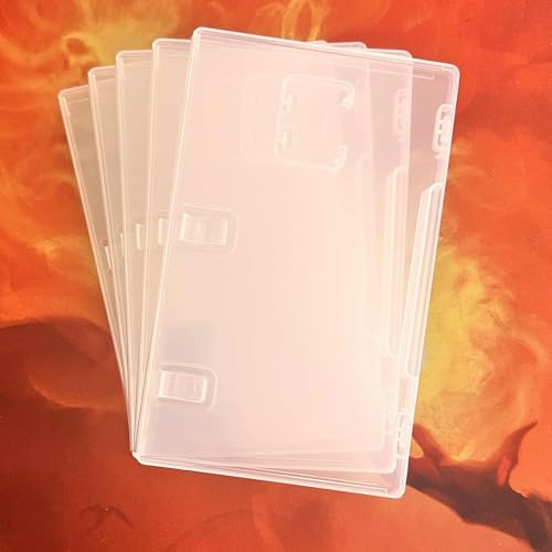 Replacement Case for Nintendo Switch and Switch 2 Games - Gaming Accessory - Replaces Clear Retail Game Case, with Clear Cover for Box Art. (5-Pack) - size: 5 Pack