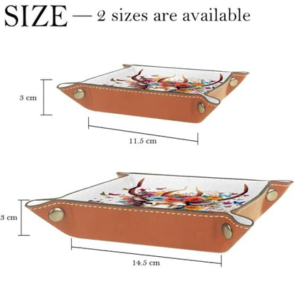 Deer Butterfly Flower Dice Tray Dice Rolling Tray Folding Dice Holder for Dice Games, Like RPG, DND and Other Table Games - color: Multi 9