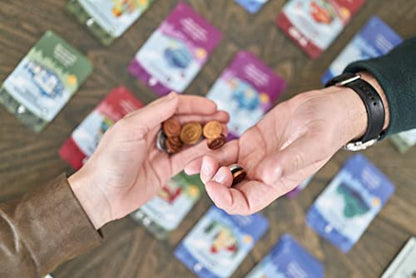 Machi Koro Board Game The Ultimate City-Building Game! Fast-Paced Dice Rolling Strategy Game for Kids and Adults, Ages 8+, 2-4 Players, 30 Minute Playtime, Made by Pandasaurus Games - style: Base