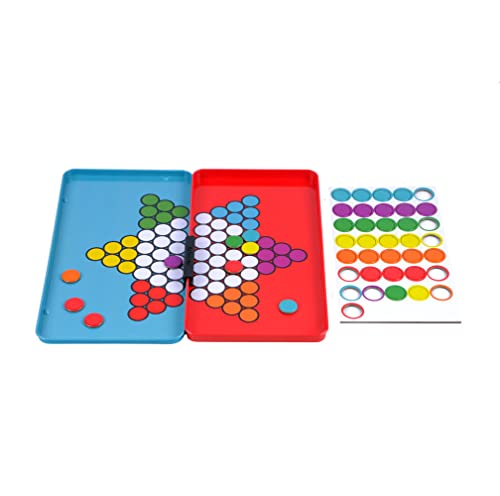 The Purple Cow- Magnetic, Lightweight, Travel Size Chinese Checkers Board Game for Kids and Adults. Classic Game with a Modern Twist. - color: Chinese Checkers