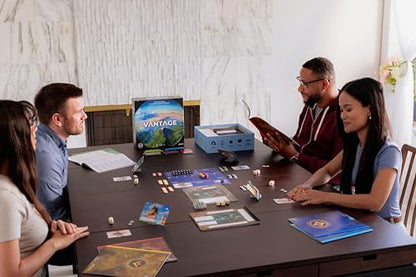 Stonemaier Games: Vantage by Jamey Stegmaier | Cooperatively Explore an Entire Planet from First-Person Perspective | Strategy Board Game for Adults and Family | 1-6 Players, 120 Min-180 Min, Ages 14+