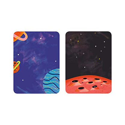 Mudpuppy Rocket Ships Magnetic Build-It Game – Magnetic Toys for Ages 4+, Fun & Compact Travel Activity for Kids, Includes 60+ Magnets and Durable Storage Tin