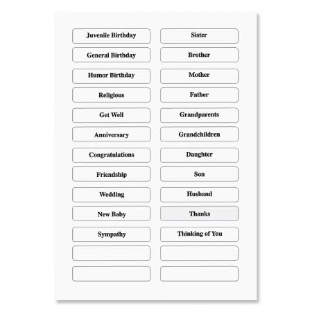 Current Greeting Card Organizer Box | Black Elegance,12 dividers and 24 self-stick labels, Holds 140+ Greeting Cards, Recipe Cards, Photo Collections, and more - color: Black