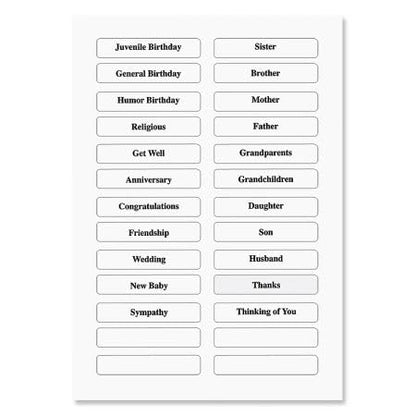 Current Greeting Card Organizer Box | Black Elegance,12 dividers and 24 self-stick labels, Holds 140+ Greeting Cards, Recipe Cards, Photo Collections, and more - color: Black