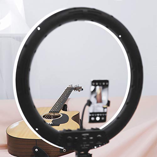 AMBITFUL Ring Light RL-480 18in Ring Light Lamp 60Ws 3000~6000K 480 Beads LED with 180cm Light Stand,Carrying Bag for Live Streaming/SLR Camera/Phone Video Shooting (2PCS) - color: 18 inch