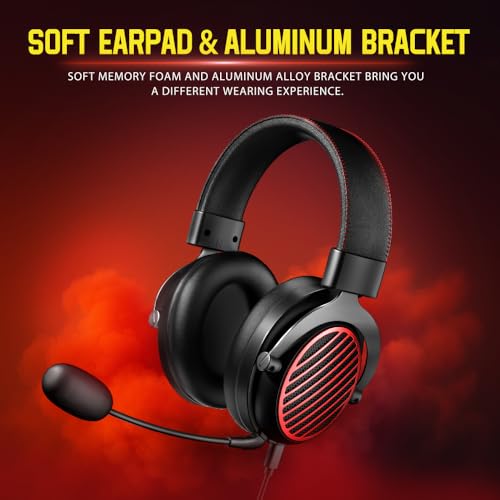 Redragon H540 Wireless Gaming Headset for PC, PS4/5, Xbox, Switch, 4-Mode(2.4G/BT/USB/3.5mm) - 7.1 Surround Sound - 53MM Drivers Gaming Headphones with Noise Canceling Mic - Memory Foam - Black